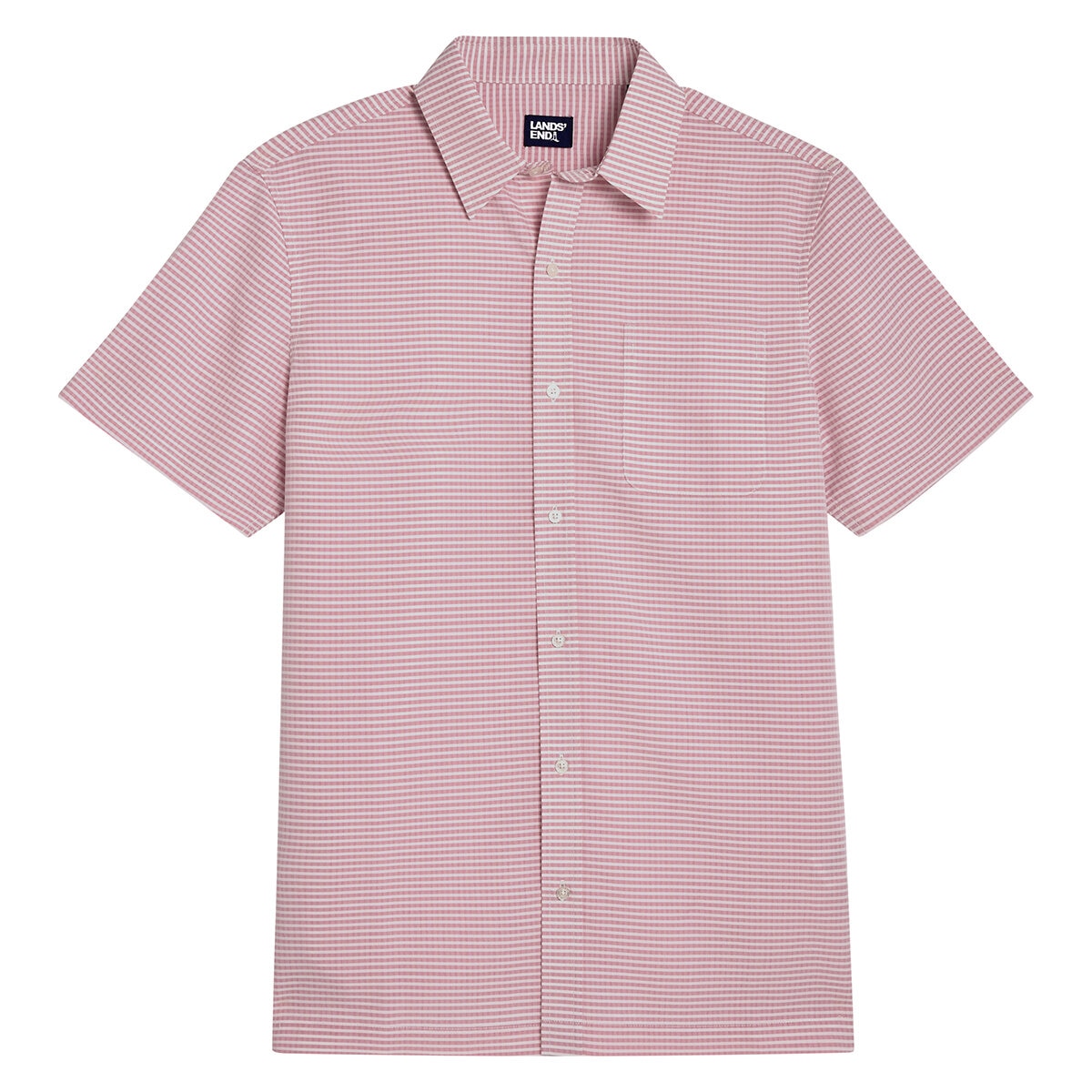 Lands End Camisa para Caballero Rojo Mediana Lands End Camisa para Caballero Rojo Mediana