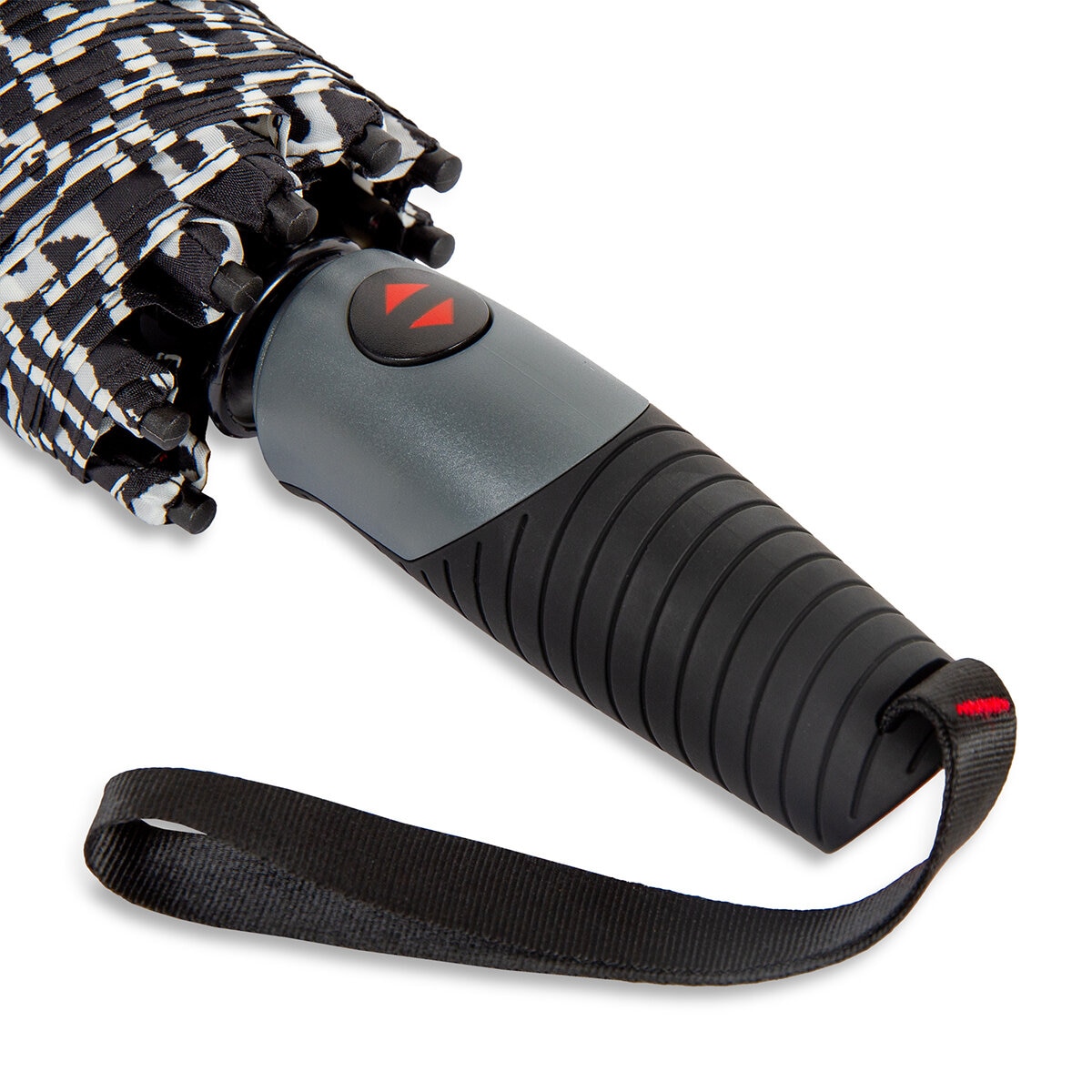 WindPro Paraguas Compacto 46 Pulgadas Blanco con Negro