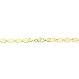 Collar de Eslabones Pulidos, de 14K Oro Amarillo