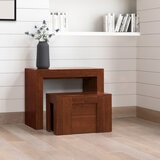 Transformer Table, Set de Comedor Expandible, Capacidad de hasta 12 Personas, 100% Madera, Color Cereza