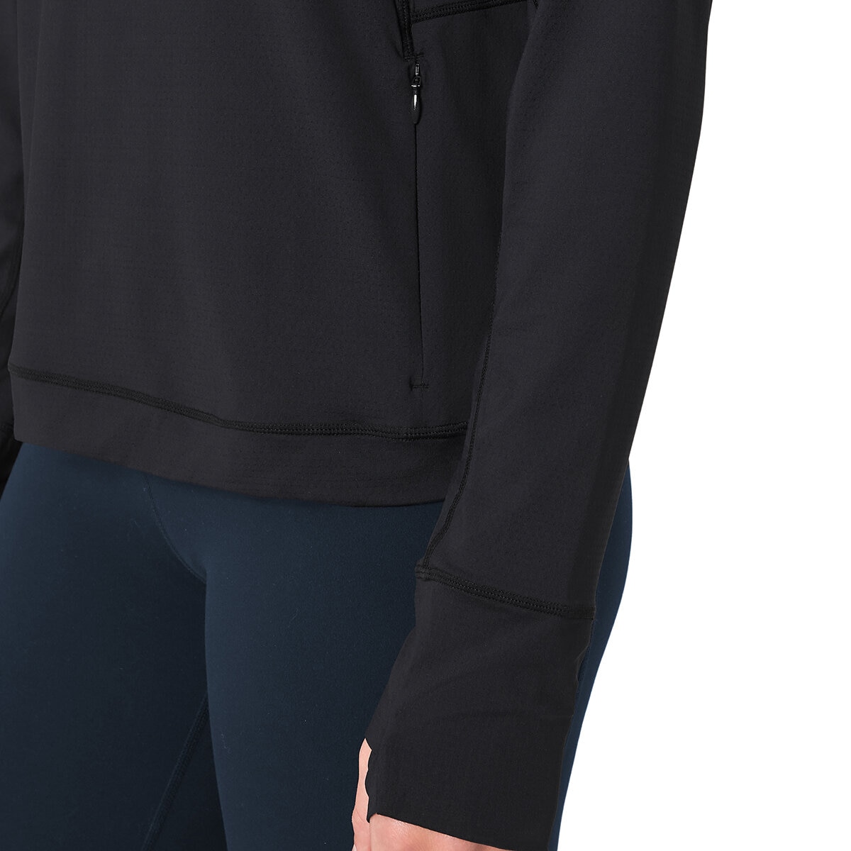 Mondetta Sudadera para Dama Negro Extra Chica