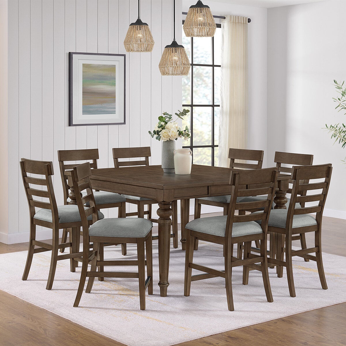 Foremost Home, Concord, Juego de Comedor 9 piezas Foremost Home, Concord, Juego de Comedor 9 piezas