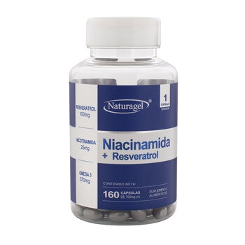 Naturagel Niacinamida + Resveratrol 160 cápsulas