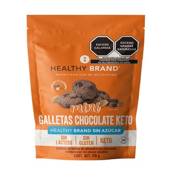 Healthy Brand Galletas de Chocolate Keto 126 g