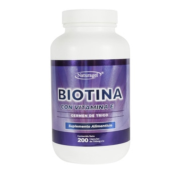 Naturagel Biotina con Vitamina E 200 Cápsulas