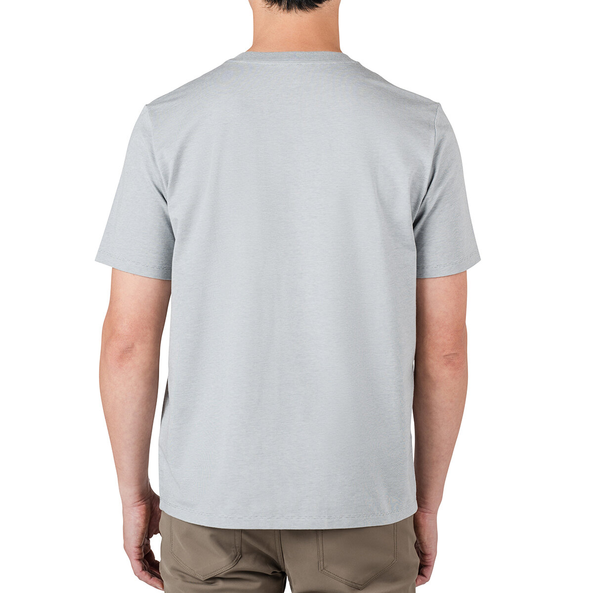 Rough Dress Playera para Caballero Gris cuello redondo Mediana