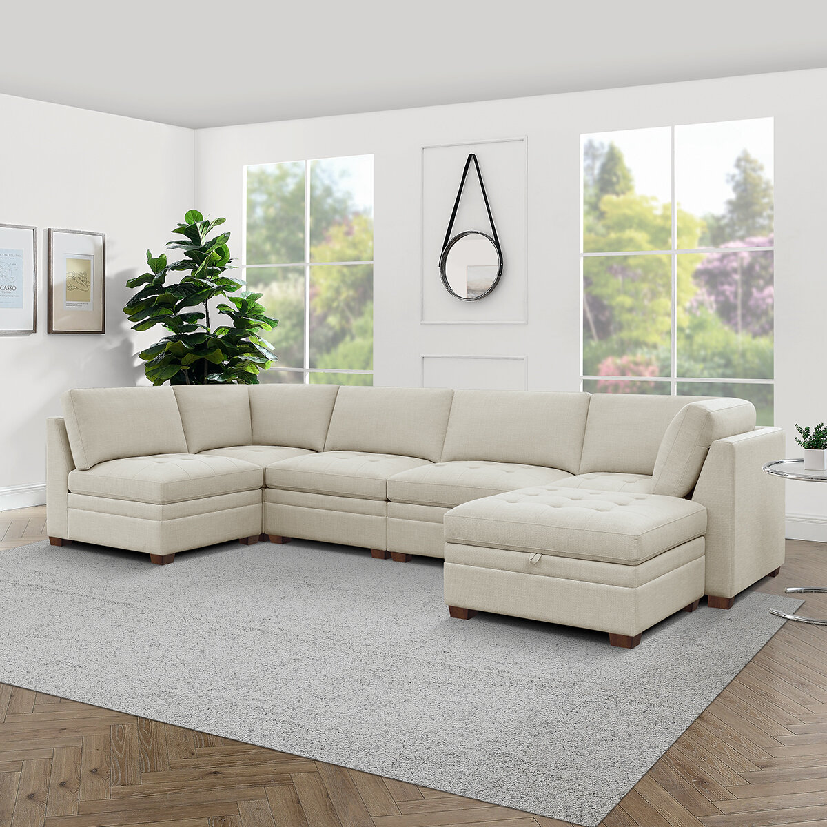 Thomasville, Sofá Modular de 6 Piezas