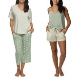 Black Bow Conjunto de Pijama para Dama Verde Extra Grande