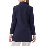 Shyla, Abrigo con Cuello Sport y Bolsas Semidiagonales, Color Azul Marino, Varias Tallas