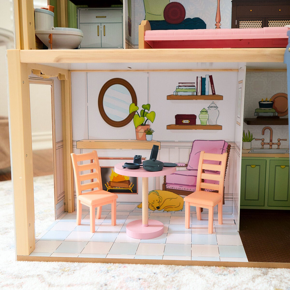 Casa de Muñecas de Madera Casa de Muñecas de Madera
