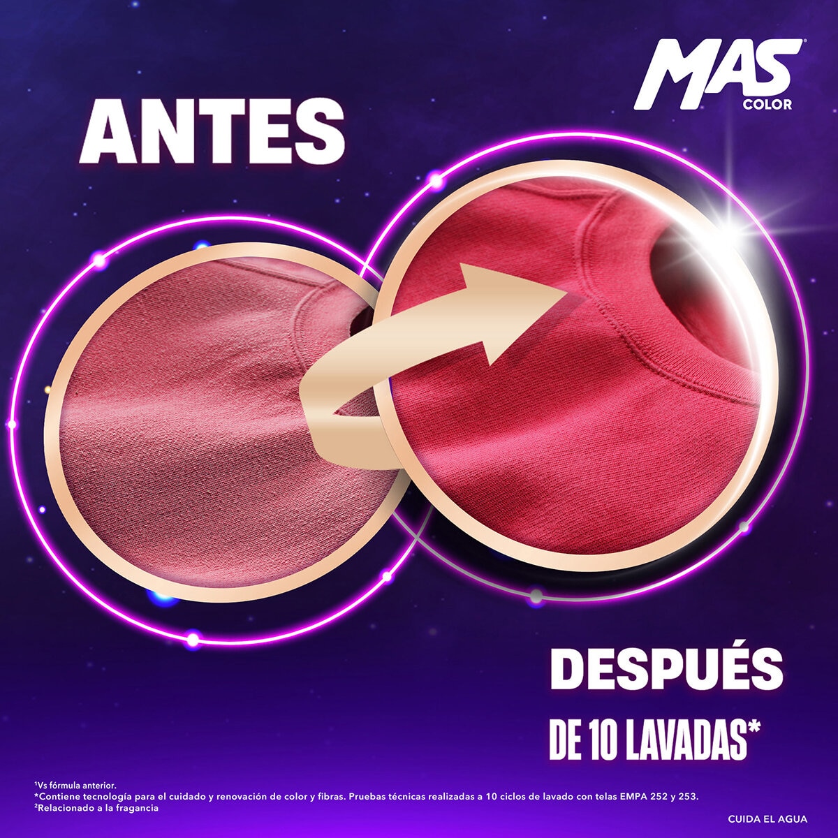 Mas Color Efecto Suavizante Detergente Líquido 9 l