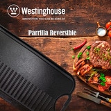 Parrilla Grill Reversible de Hierro Fundido 50 cm x 25 cm, Westinghouse