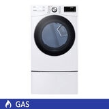 LG Secadora de Gas 22Kg con Pedestal