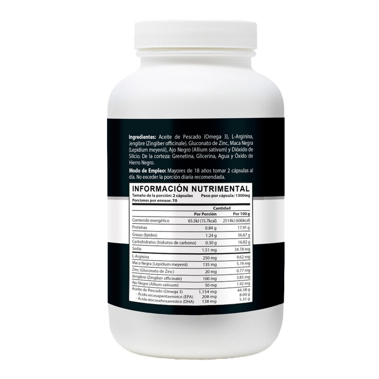 Naturagel Maca Negra 140 Cápsulas