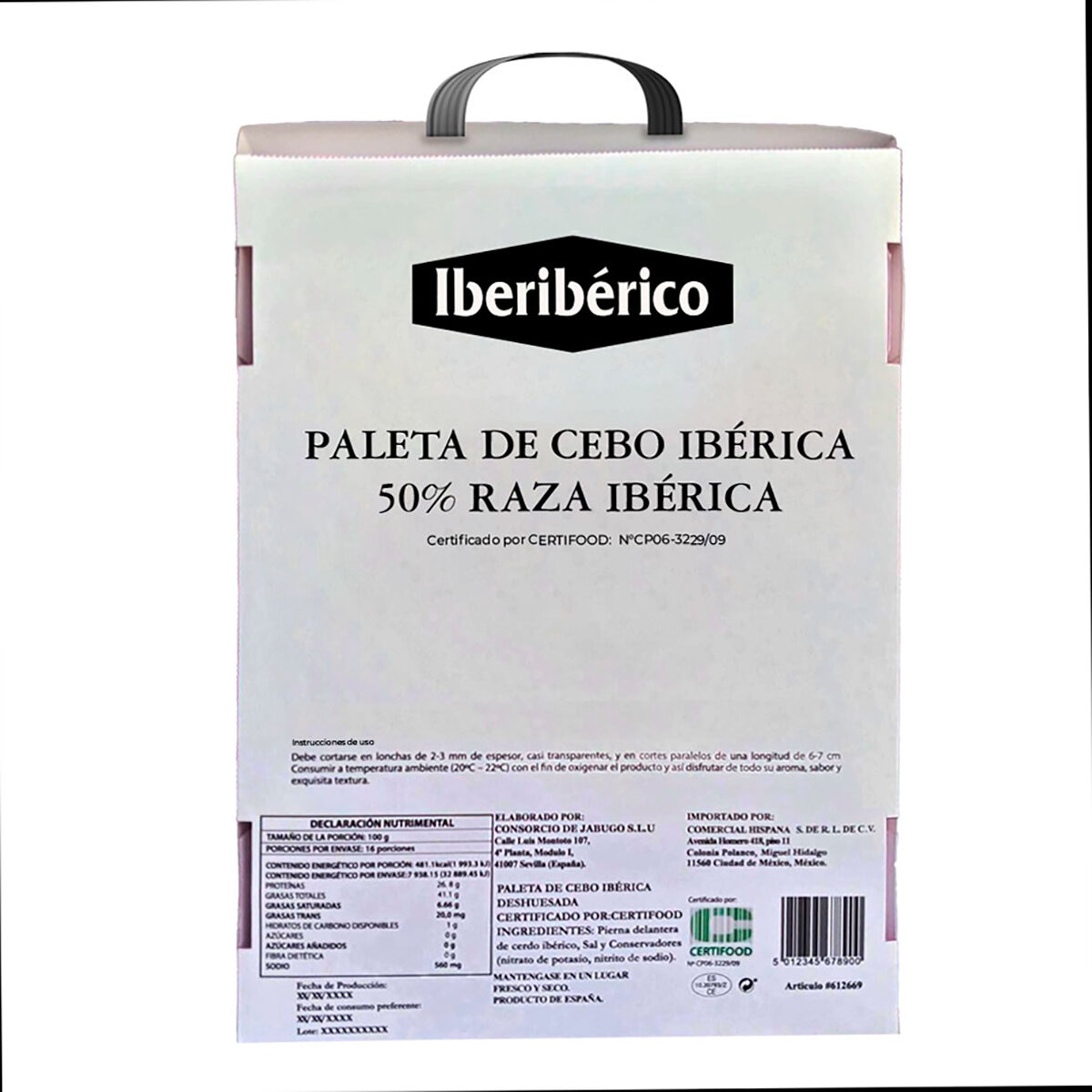 Iberibérico Paleta de Jabugo sin Hueso 1.8 kg
