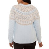 Mario Serrani Italy Suéter para Dama Azul Extra Grande