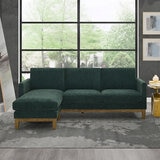 Henredon, Sofá Reversible De Tela Estilo Chaise