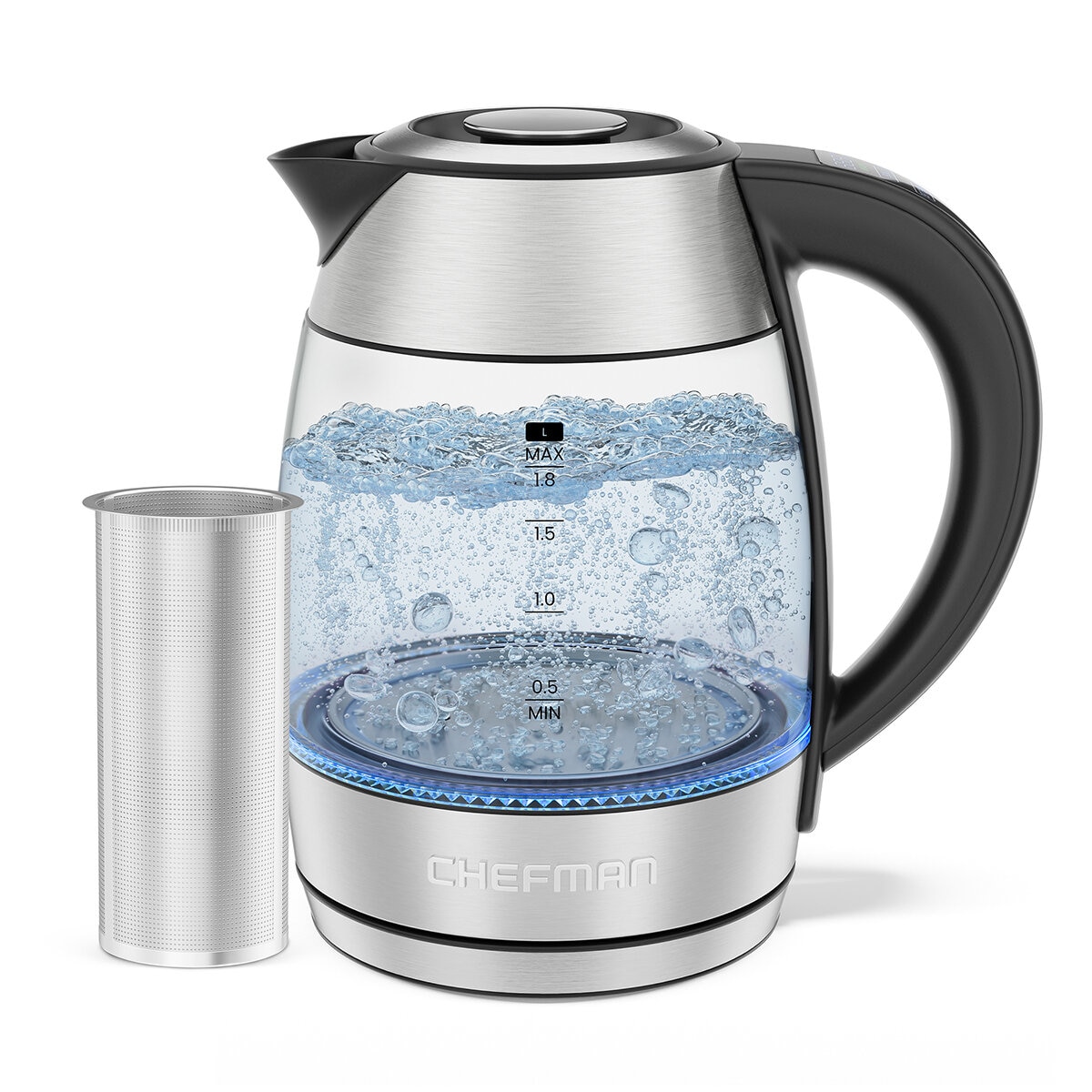 Chefman Tetera Digital de 1.8 Litros Chefman Tetera Digital de 1.8 Litros