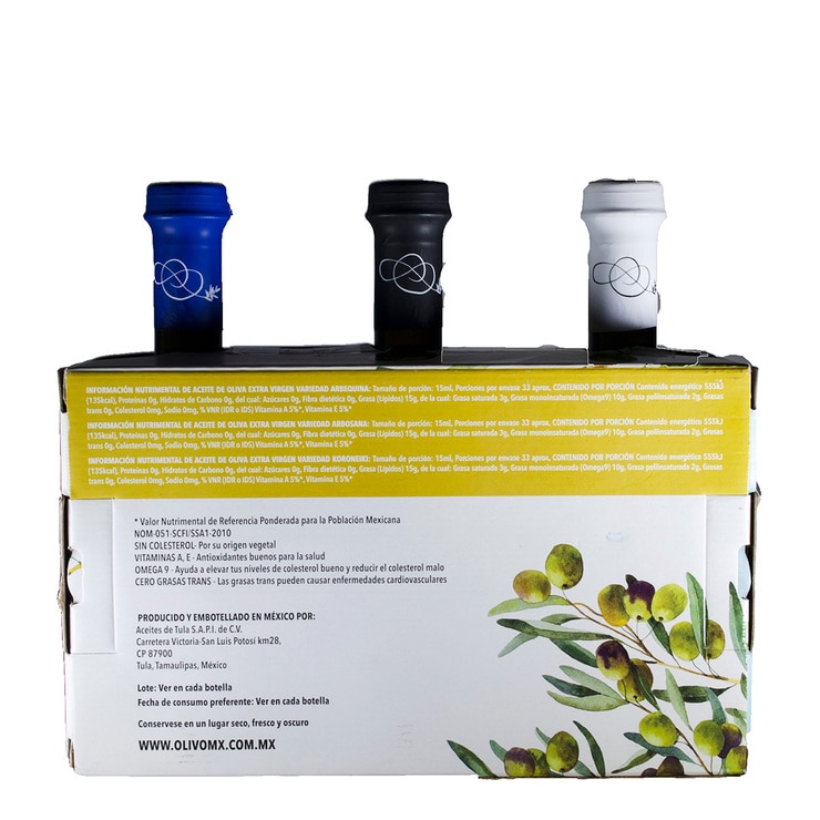Olivo Del Cielo Aceite de Oliva 3 pzas de 500 ml Olivo Del Cielo Aceite de Oliva 3 pzas de 500 ml