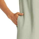 Matty M Vestido Tipo Lino para Dama Verde Extra Grande