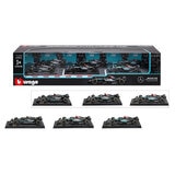 Colección Autos de Carreras F1 Escala 1:43 Paquete de 6 Piezas, Varios Modelos
