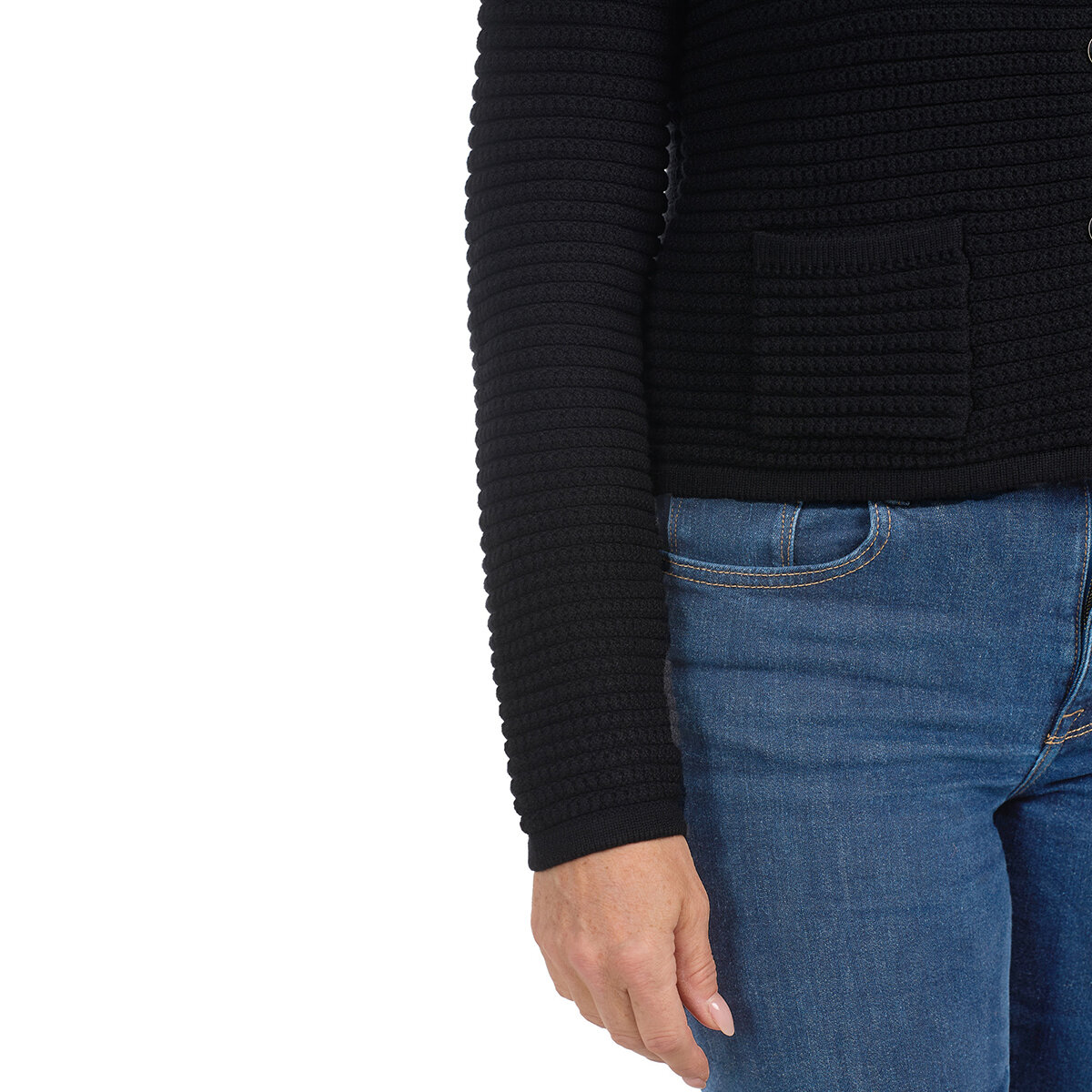 Hilary Radley Suéter para Dama Negro Extra Grande