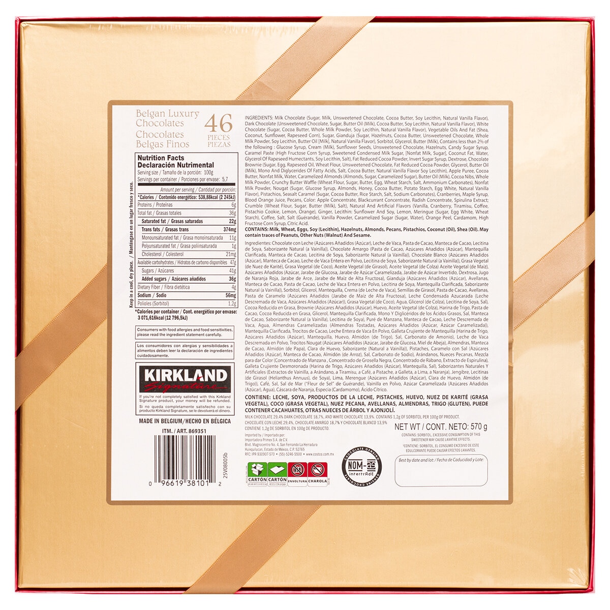Kirkland Signature Caja de Chocolates Surtidos 570 g