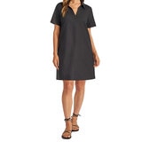 Matty M Vestido Tipo Lino para Dama Negro Mediana