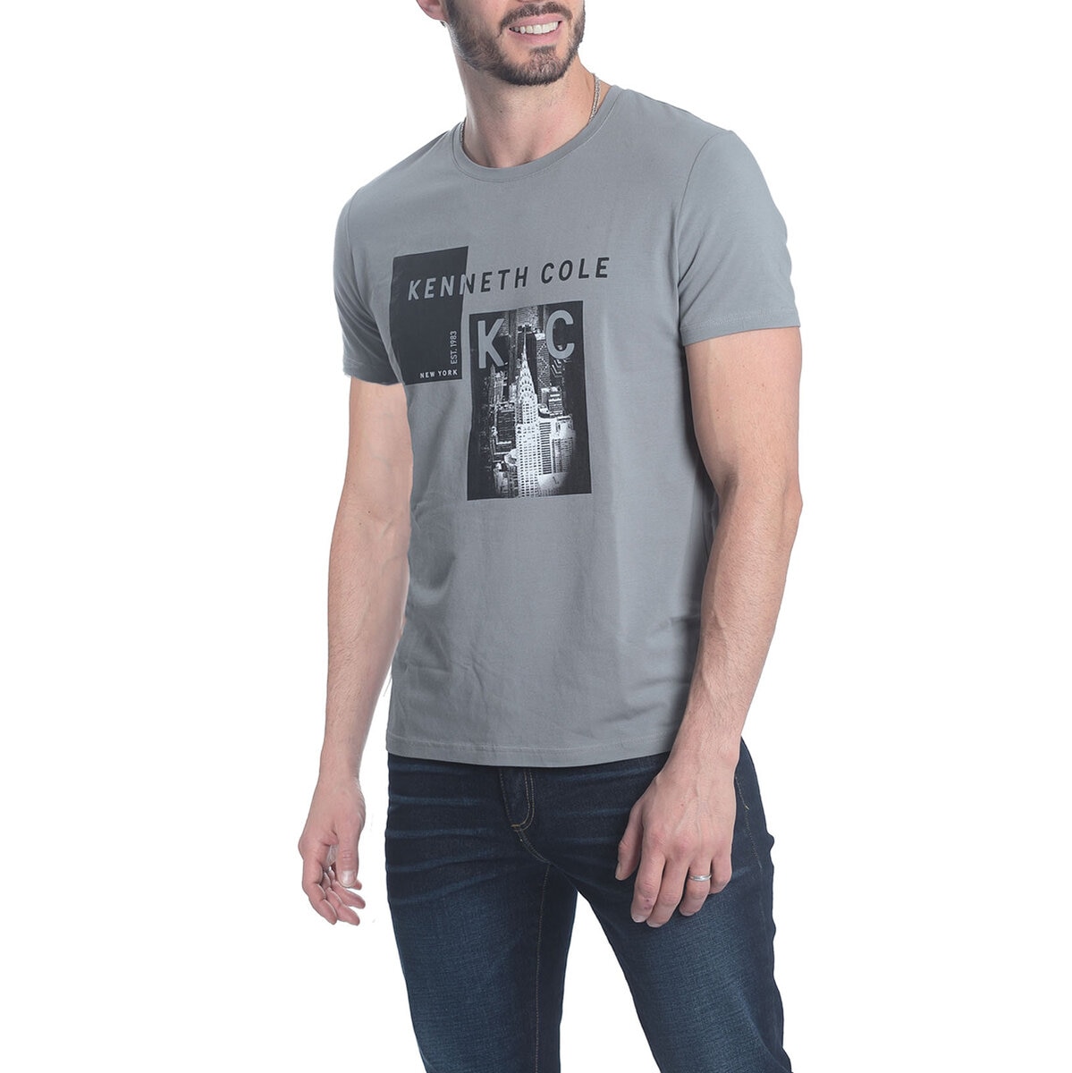 Kenneth Cole Playera para Caballero Verde Mediana