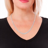 Collar de Diamantes 2.00ctw, Medio Tenis, Oro Blanco 14K Collar de Diamantes 2.00ctw, Medio Tenis, Oro Blanco 14K