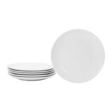 Crown Baccara Juego de 6 Platos de Porcelana