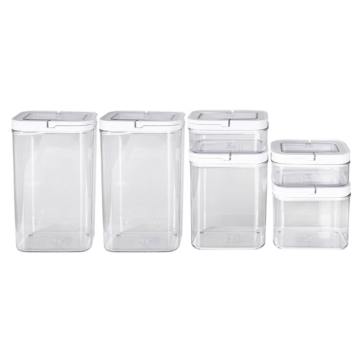 AG Box, Set de 6 Contenedores con Tapa Hermética