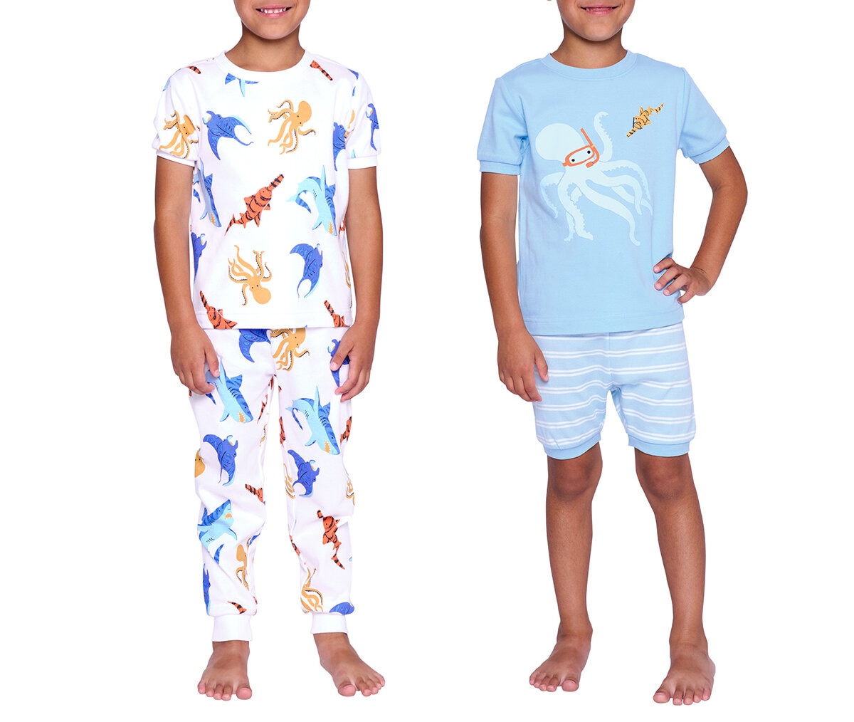 Pekkle Pijamas 4 piezas para Niños o Niñas Varias Tallas y Colores