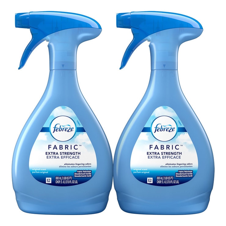 Aromatizante para Telas Extra Strength Febreze Fabric 2 pzs. de 800 ml