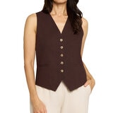 Matty M Chaleco de lino para Dama Varias Tallas y Colores