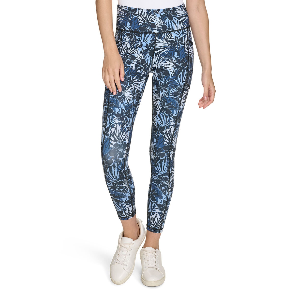 DKNY Sport Leggings para Dama azul EE grande