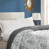 Seasons Collection Colcha con Relleno Alternativo Tamaño King DAMASK GRAY