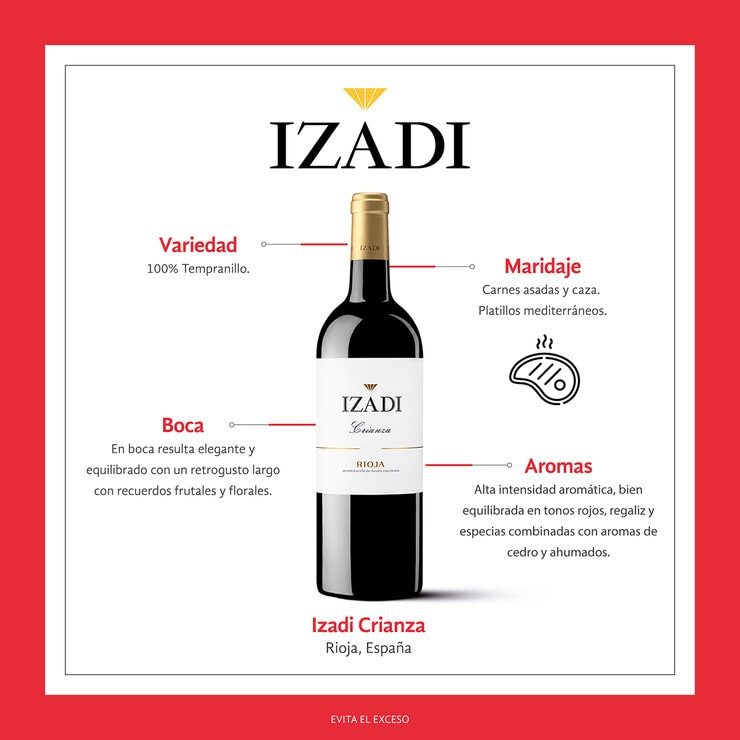 Vinto Tinto Izadi Crianza 750 ml