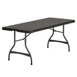 Lifetime, Mesa Plegable 1.82 metros, Color Negro