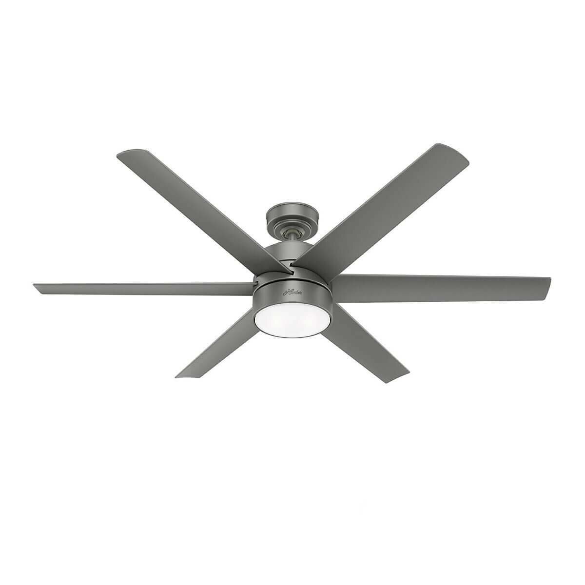 Hunter, Ventilador de Techo Solaria 60" - Plateado Mate