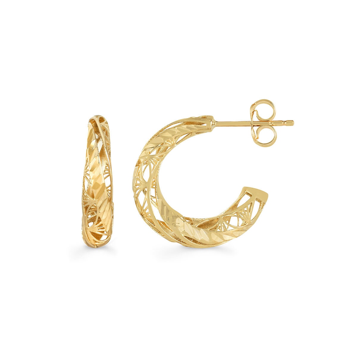 Aretes, Oro Amarillo de 14K