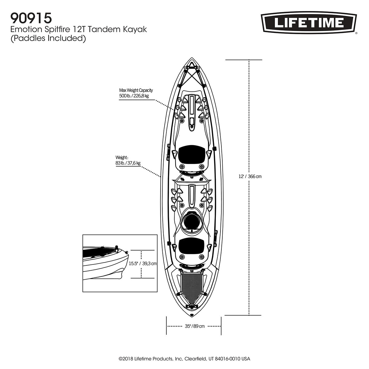 Lifetime Kayak Tandem