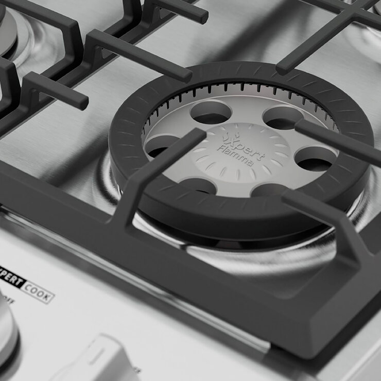 Whirlpool Estufa de gas con 6 quemadores de 76cm