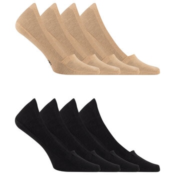 K.Bell Calcetines para Dama 8 pares 4 beige y 4 negros