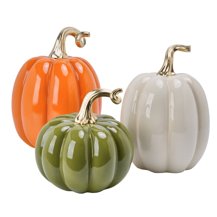 Calabazas Decorativas, Juego de 3 Pzas. Calabazas Decorativas, Juego de 3 Pzas.