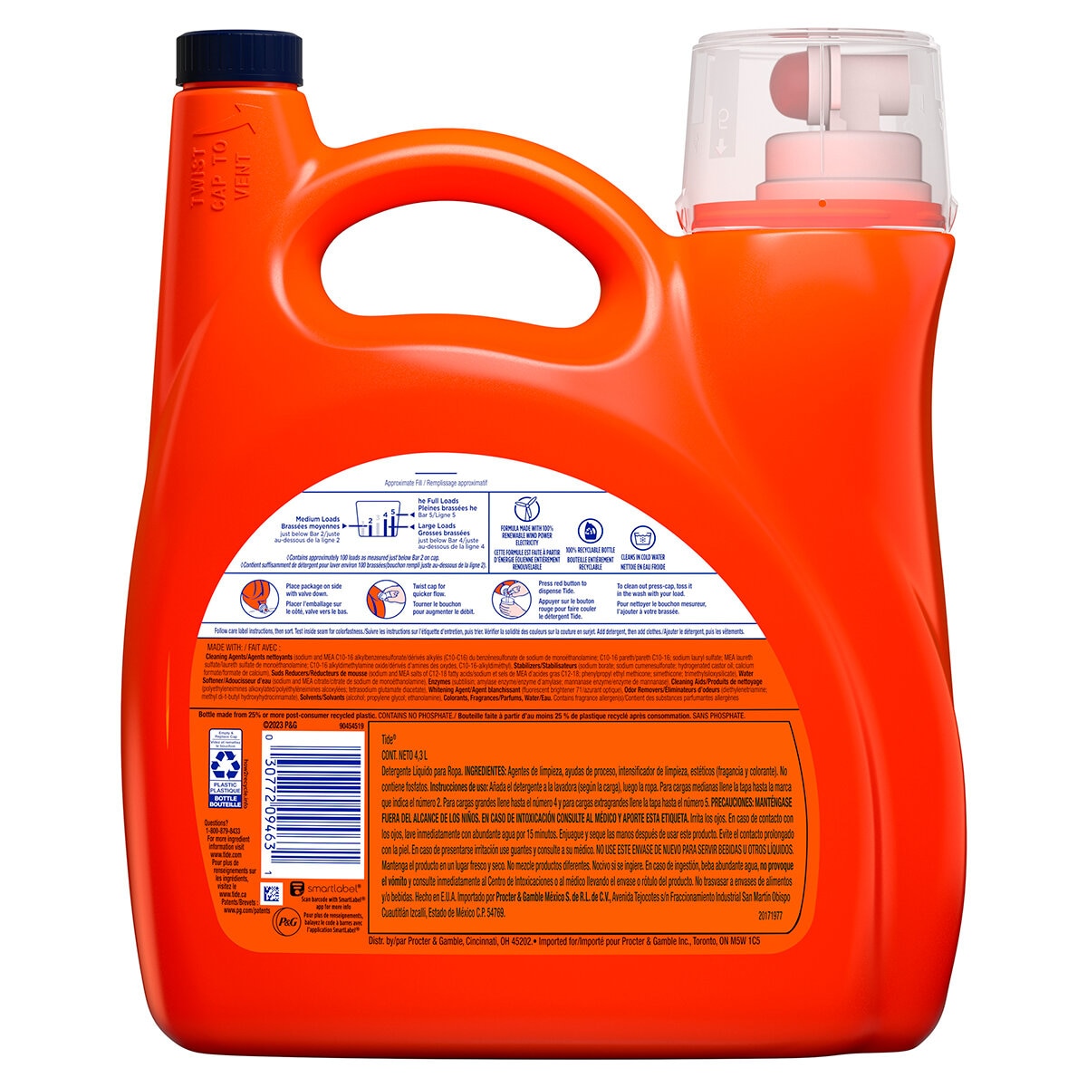 Tide Clean Breeze Detergente Liquido 4.3 l