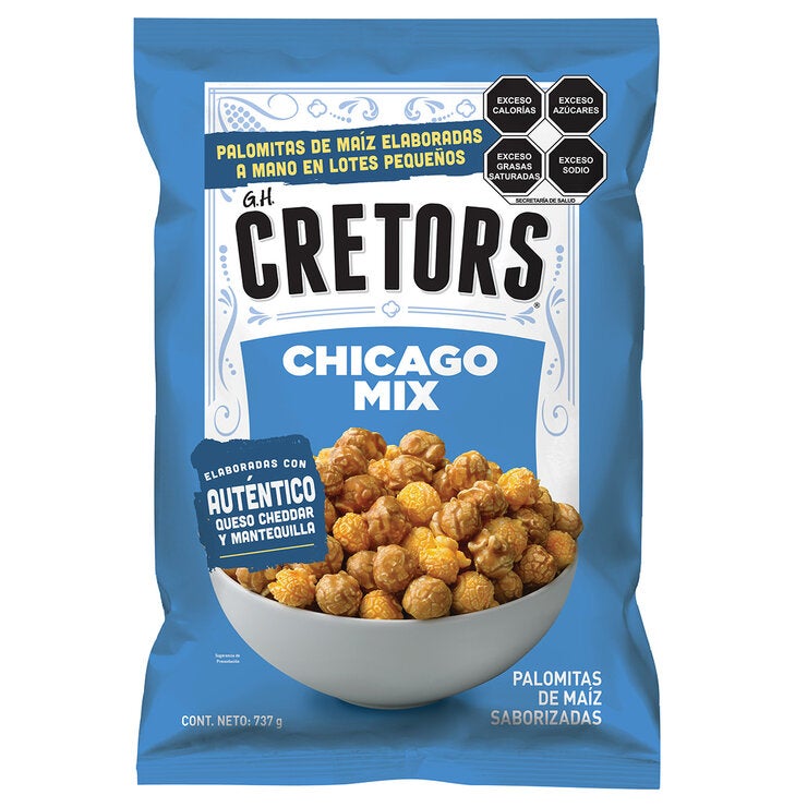 G.H Cretors Palomitas de Maíz Sabor Caramelo y Queso Chicago Mix 737 g