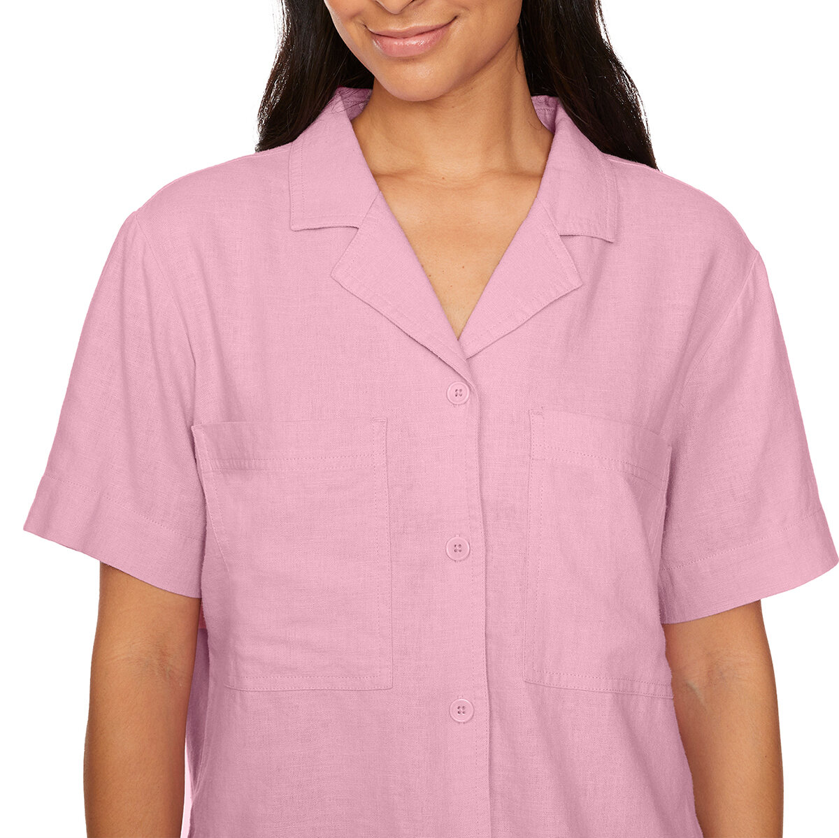Buffalo David Bitton Blusa para Dama Rosa Extra Chica