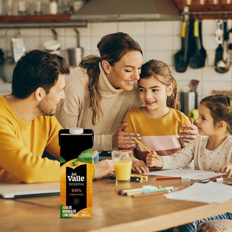 Del Valle Jugos de Manzana y Naranja 6 pzas de 1 l