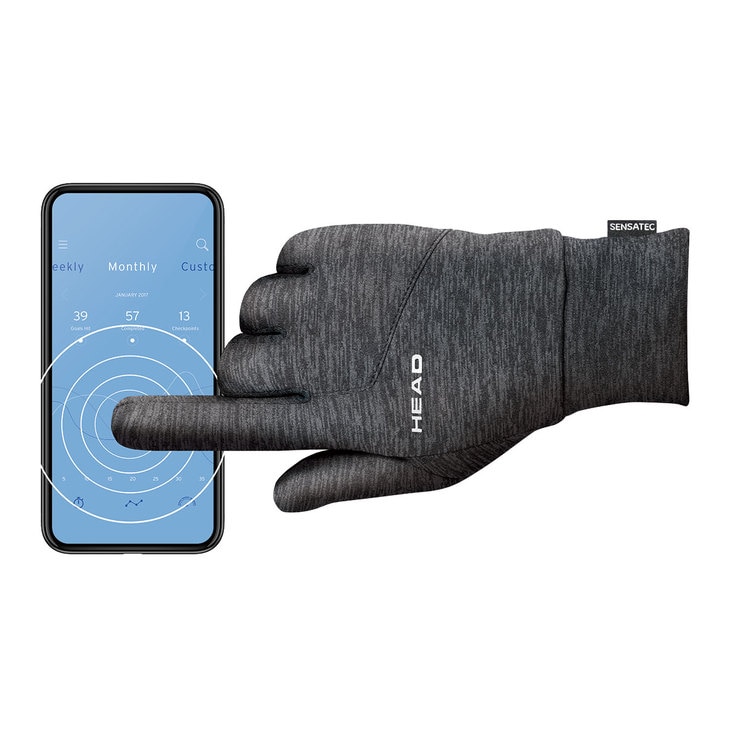 Head, Guantes Deportivos Ligeros para Caballero, Gris, Extra Grande